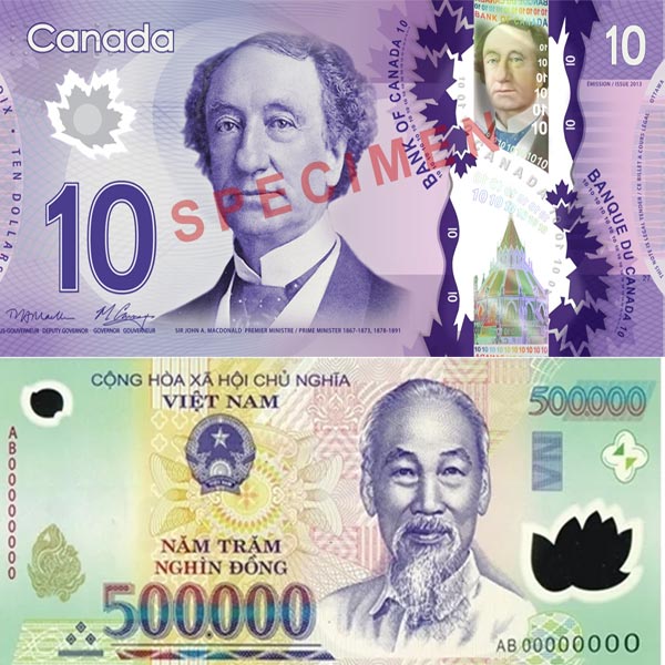 đổi tiền canada